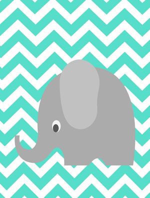 ELEFANTE DECOR TURQUESA