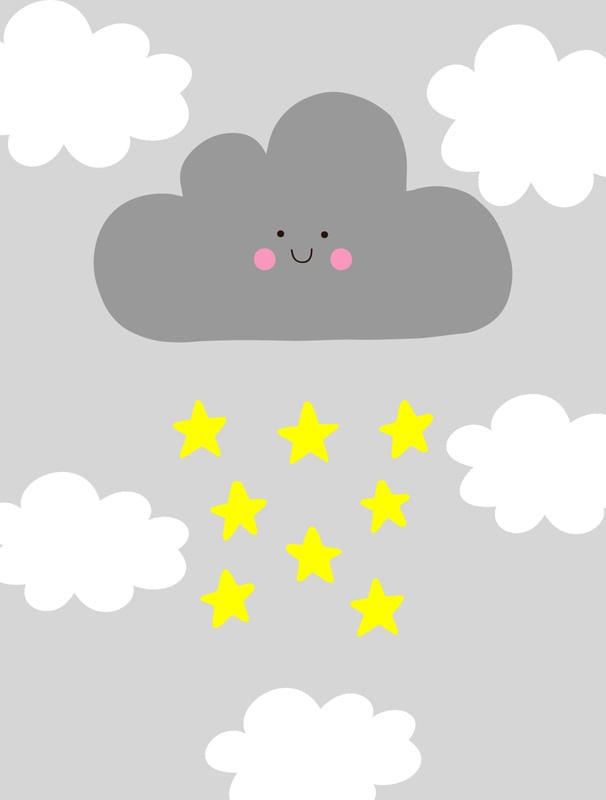 NUVEM CHUVA ESTRELINHAS
