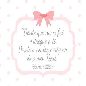 DECORAÇÃO MENINA VERSÍCULO