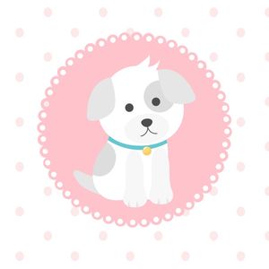 DECORAÇÃO MENINA CACHORRO