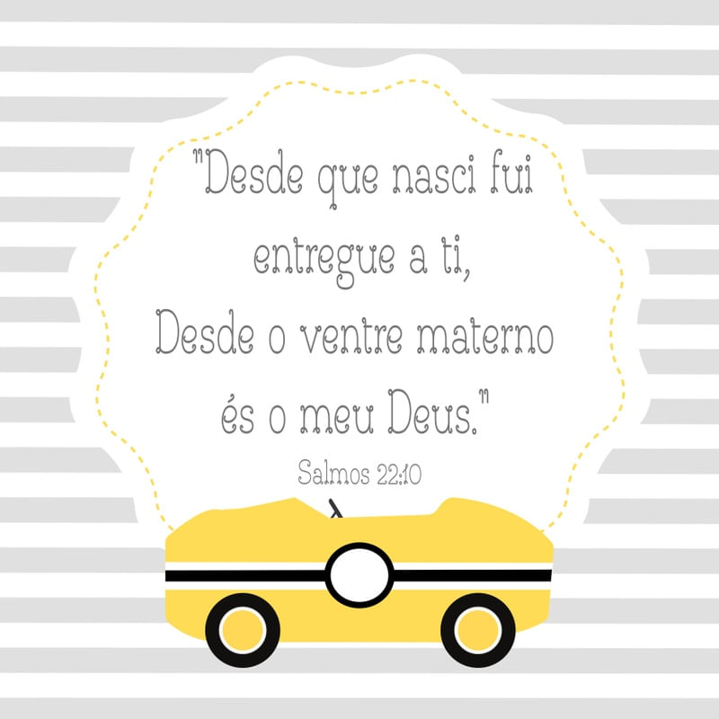 DECOR CARRINHO VERSÍCULO
