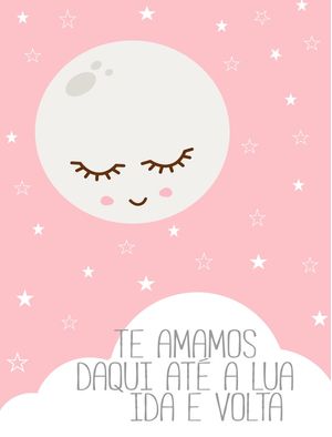 DECOR MENINA LUA TE AMAMOS