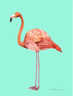 DECORAÇÃO FLAMINGO TROPICAL