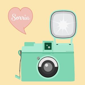 DECORAÇÃO CÂMERA FOTOGRÁFICA SORRIA