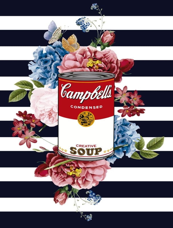 CAMPBELL`S SOUP FLORAL 2