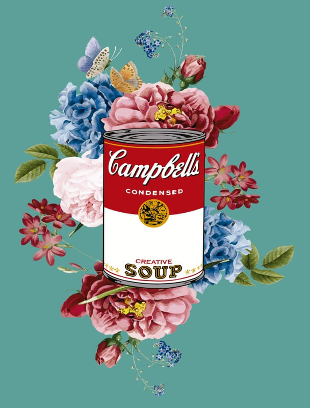 CAMPBELL`S SOUP FLORAL 3