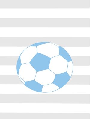BOLA FUTEBOL AZUL