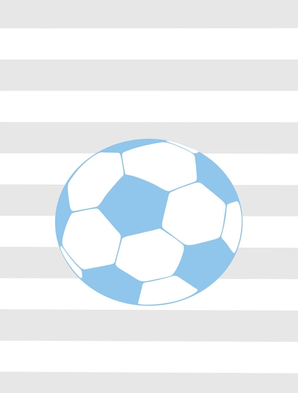 BOLA FUTEBOL AZUL