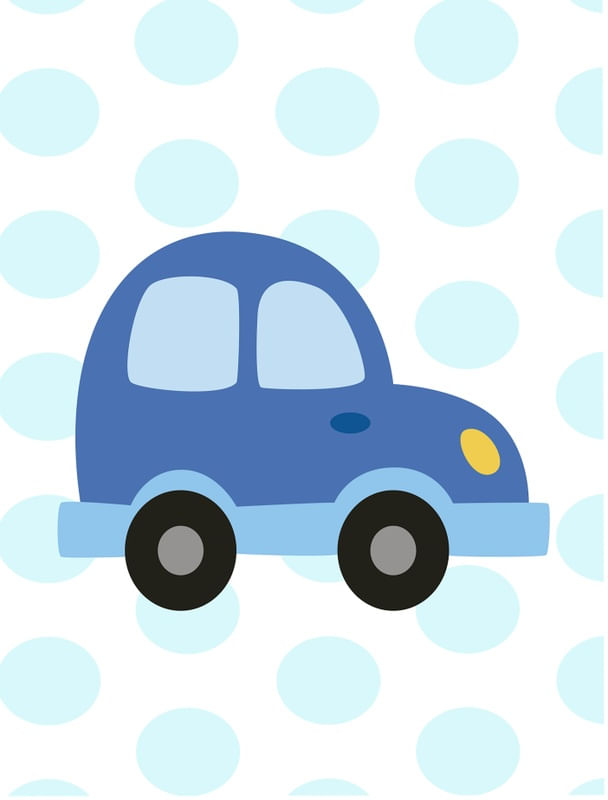CARRINHO AZUL INFANTIL