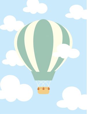BALÃO NAS NUVENS