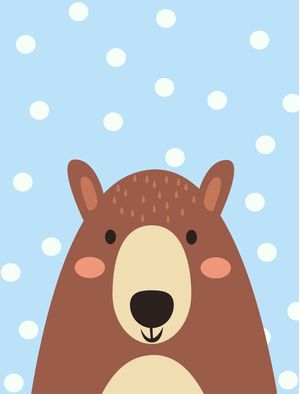 ARTE INFANTIL URSO FLORESTA