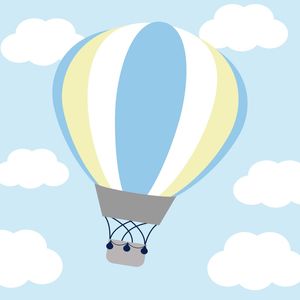 ARTE INFANTIL NUVENS BALÃO