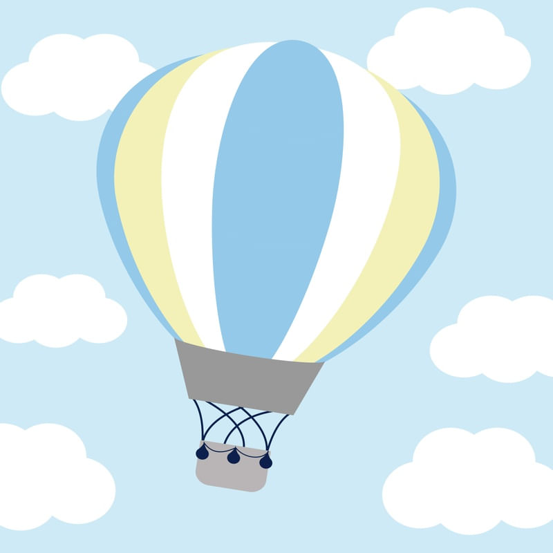 ARTE INFANTIL NUVENS BALÃO