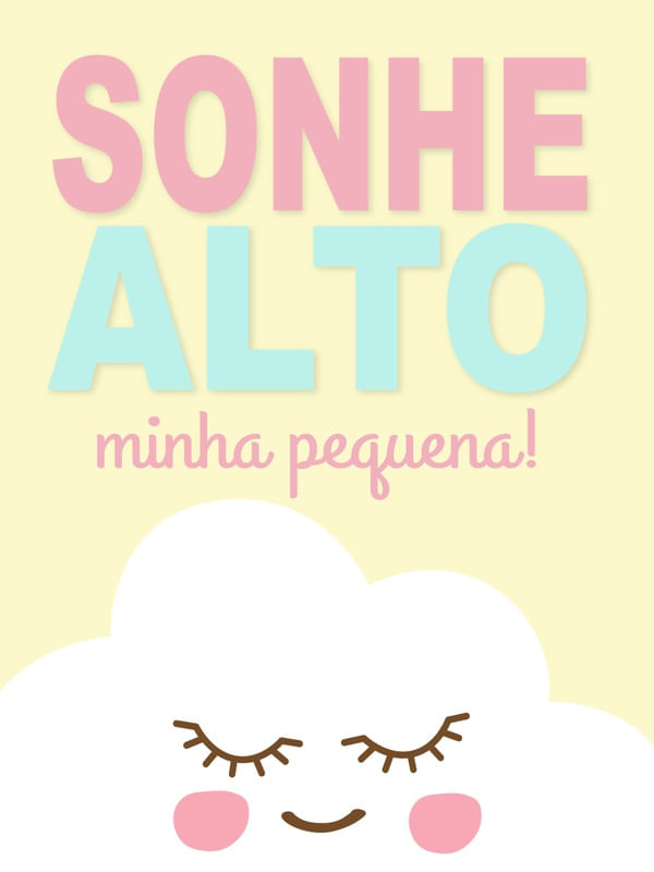 DECOR INFANTIL NUVEM SONHE