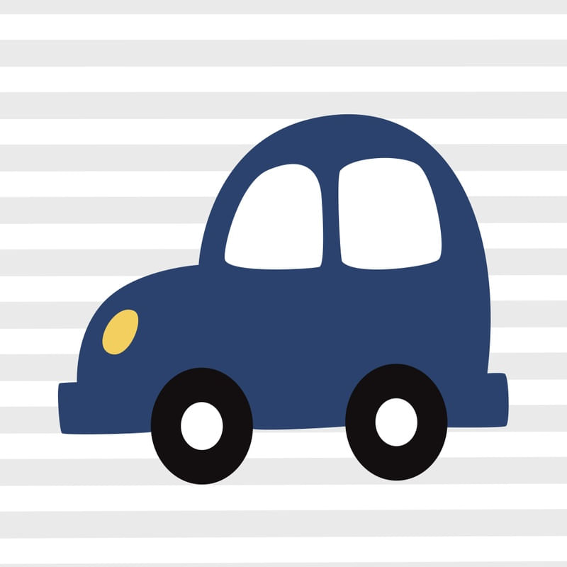 DECOR LISTRAS CARRO AZUL