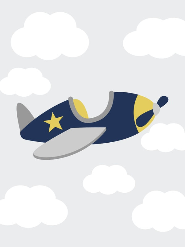 DECOR INFANTIL MENINO AVIÃO