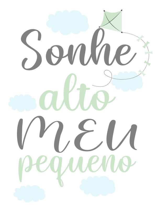 DECOR INFANTIL PIPA SONHE ALTO