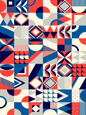 ABSTRATO BLUE AND RED