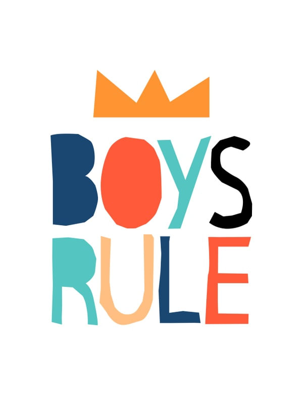 ARTE INFANTIL BOYS RULE