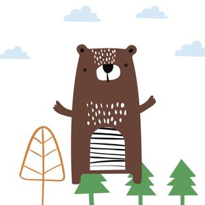 ARTE INFANTIL URSO ESCANDINAVO 2