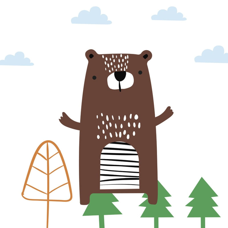 ARTE INFANTIL URSO ESCANDINAVO 2