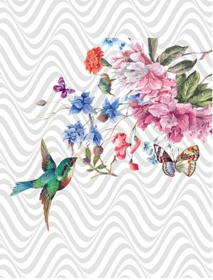 ARTE AQUARELA BEIJA FLOR