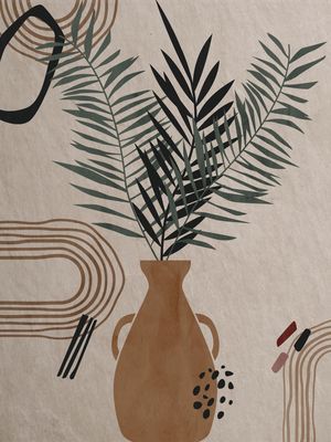 ABSTRATO VASO PLANTA