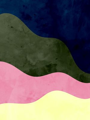 ABSTRATO ONDAS AQUARELA 2