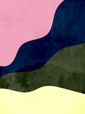 ABSTRATO ONDAS AQUARELA 3