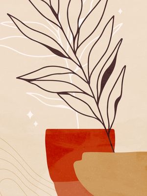 ABSTRATO GEOMÉTRICO PLANTAS