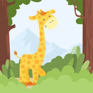 GIRAFA FLORESTA