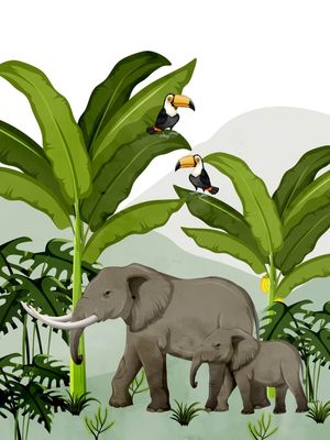 MAMÃE ELEFANTE FLORESTA