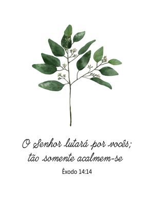 O SENHOR LUTARÁ POR VOCÊS