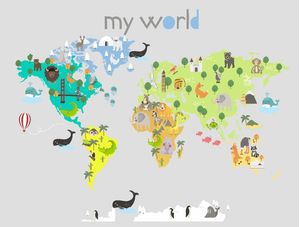MAPA MUNDI E ANIMAIS