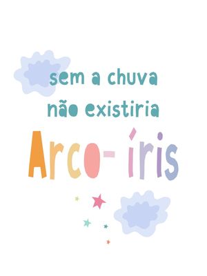 ARCO ÍRIS FRASE KIDS