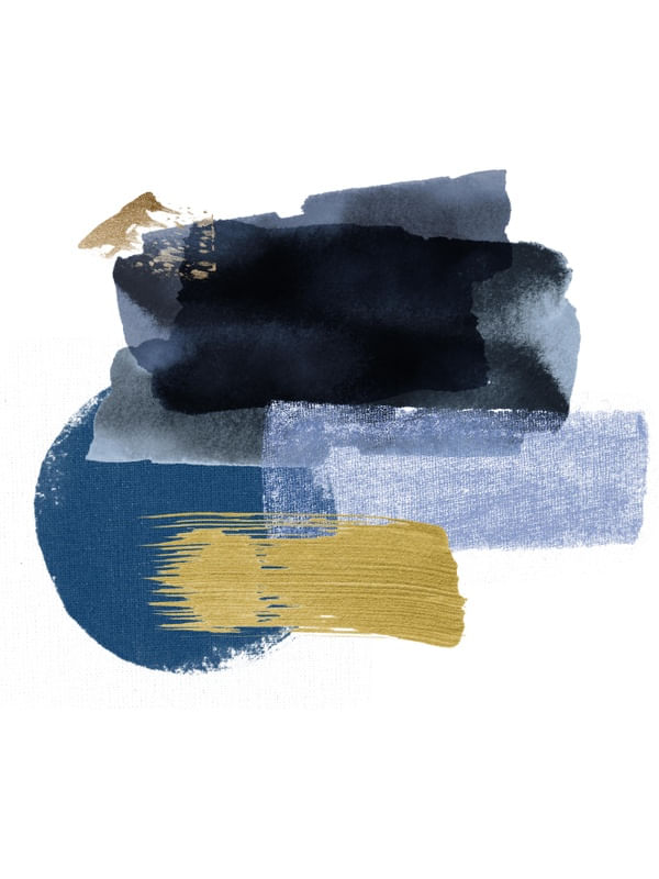 ABSTRATO BLUE AND GOLD