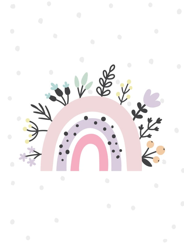 ARCO ÍRIS FLORAL BABY