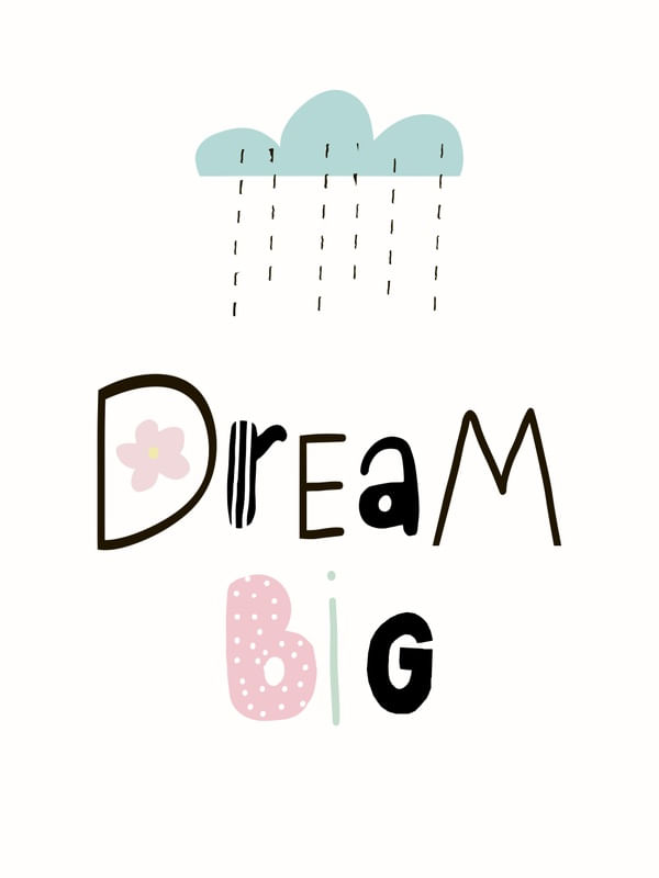DREAM BIG NUVEM BABY