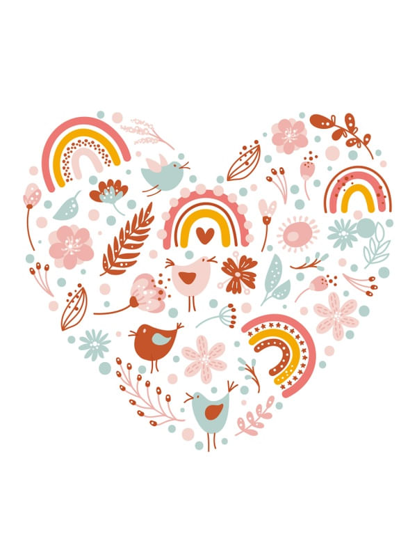 CORAÇÃO CUTE BOHO