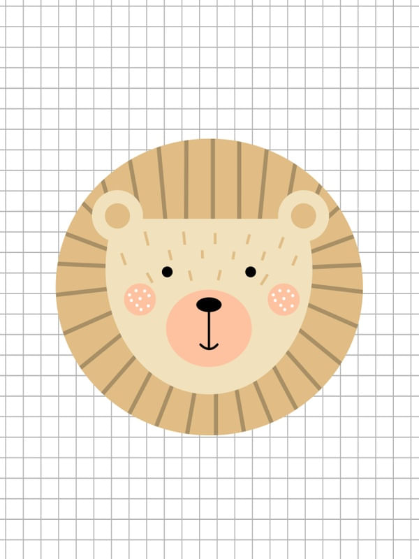 LEÃO MINIMALISTA KIDS