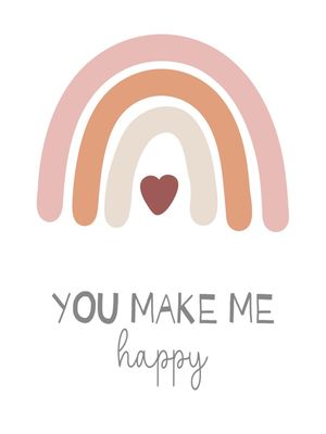 ARCO ÍRIS BOHO YOU MAKE ME HAPPY