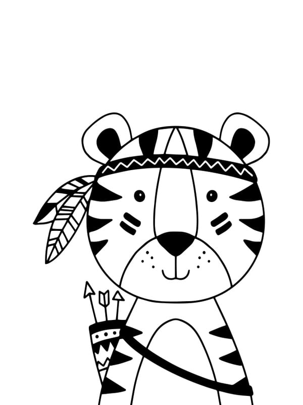 TIGRE TRIBAL BW