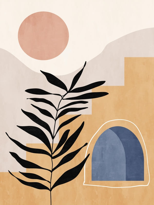 ABSTRATO BOHO CHIC AQUARELA 1