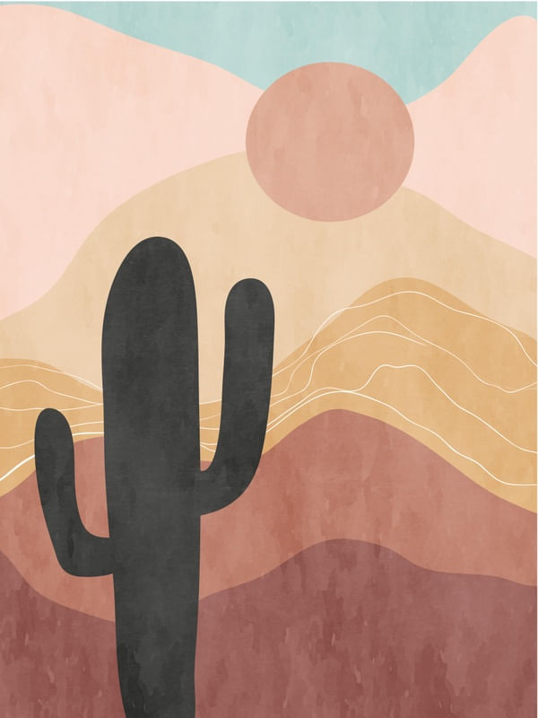 ABSTRATO BOHO CHIC AQUARELA 2