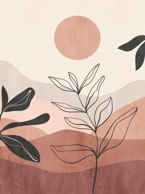 ABSTRATO BOHO CHIC AQUARELA 3