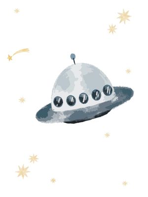 ARTE ESPACIAL NAVE AQUARELA