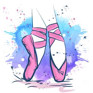 ARTE INFANTIL BAILARINA AQUARELA
