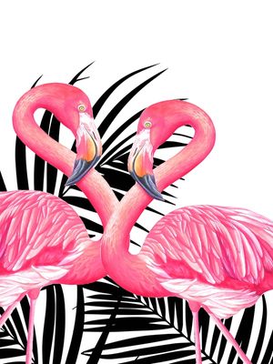 ARTE FLAMINGOS TROPICAL 2