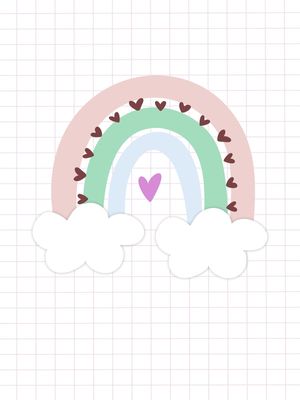 ARTE ARCO ÍRIS BOHO CUTE