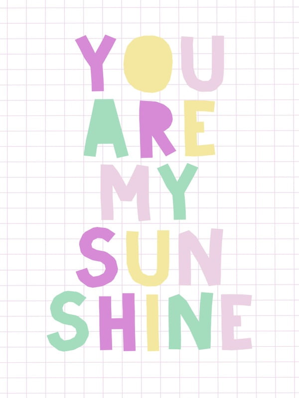 ARTE YOU ARE MY SUNSHINE COLORS